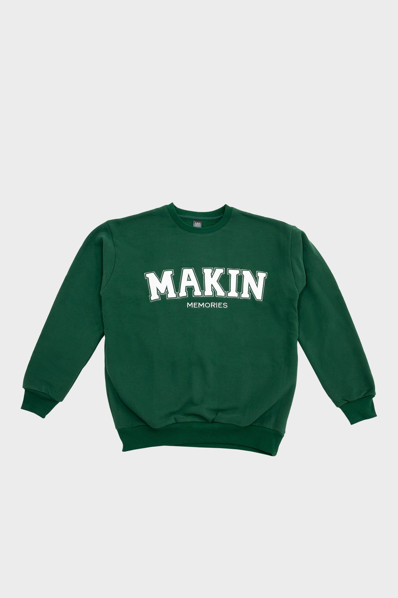 College Sweatshirt in Green, Makin Memories